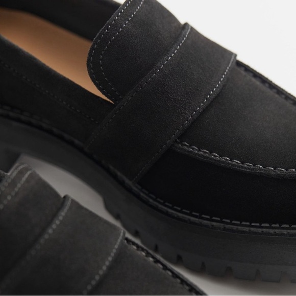 & Other Stories Chunky Suede Leather Loafers - Picture 5 of 5